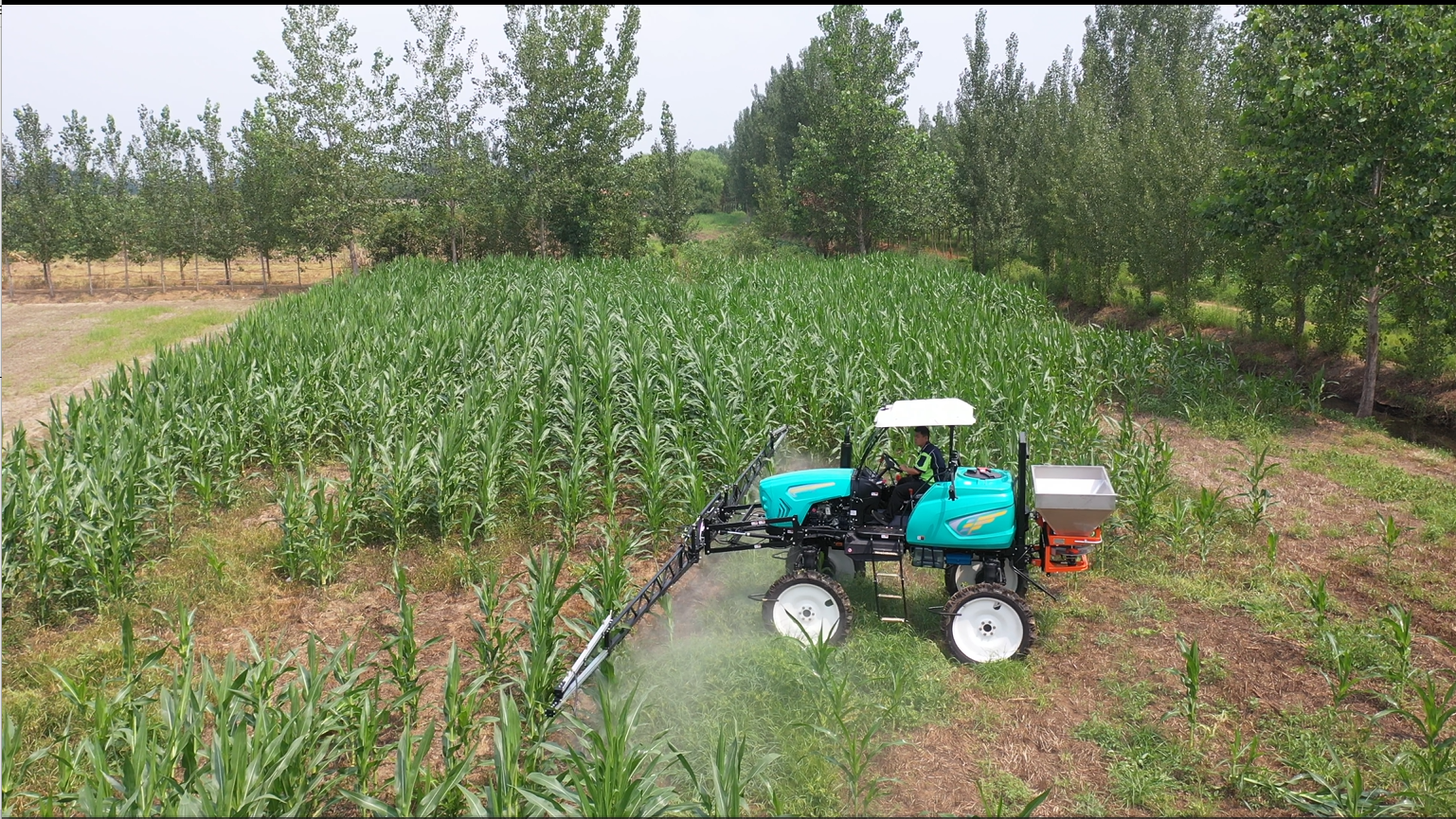 self propelled boom sprayer for corn